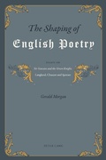 Cover: The Shaping of English Poetry - Peter Lang Verlag