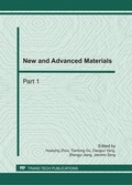Cover: New and Advanced Materials - Trans Tech Publications Ltd