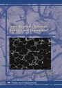 Cover: Grain Boundary Diffusion, Stresses and Segregation - Trans Tech Publications Ltd
