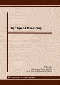 Enlarge image Cover: High Speed Machining - Trans Tech Publications Ltd