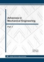 Cover: Advances in Mechanical Engineering (ICME) - Trans Tech Publications Ltd
