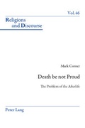 Cover: Death be not Proud - Peter Lang Verlag