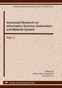 Cover: Advanced Research on Information Science, Automation and Material System - Trans Tech