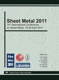 Enlarge image Cover: Sheet Metal 2011 - Trans Tech Publications Ltd