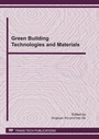 Cover: Green Building Technologies and Materials - Trans Tech Publications Ltd
