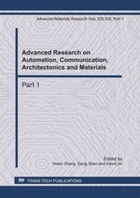 Enlarge image Cover: Advanced Research on Automation, Communication, Architectonics and Materials - Trans Tech Publications Ltd