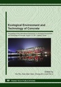 Cover: Ecological Environment and Technology of Concrete - Trans Tech Publications Ltd
