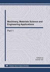 Enlarge image Cover: Machinery, Materials Science and Engineering Applications, MMSE2011 - Trans Tech Publications Ltd