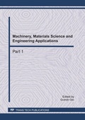 Cover: Machinery, Materials Science and Engineering Applications - Trans Tech