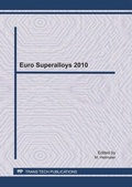 Cover: Euro Superalloys 2010 - Trans Tech Publications Ltd