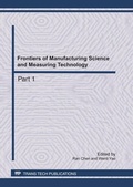 Cover: Frontiers of Manufacturing Science and Measuring Technology - Trans Tech Publications Ltd
