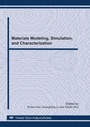 Cover: Materials Modeling, Simulation, and Characterization - Trans Tech Publications Ltd