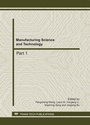 Cover: Manufacturing Science and Technology - Trans Tech