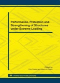 Cover: Performance, Protection and Strengthening of Structures under Extreme Loading - Trans Tech Publications Ltd