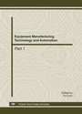 Cover: Equipment Manufacturing Technology and Automation - Trans Tech