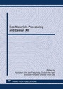 Cover: Eco-Materials Processing and Design XII - Trans Tech Publications Ltd