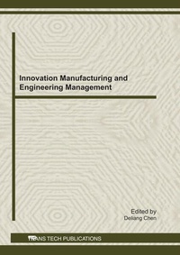 Enlarge image Cover: Innovation Manufacturing and Engineering Management - Trans Tech Publications Ltd