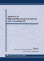 Cover: Advances in Materials Manufacturing Science and Technology XIV - Trans Tech Publications Ltd