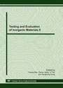 Cover: Testing and Evaluation of Inorganic Materials II - Trans Tech Publications Ltd