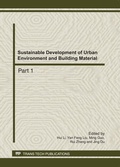 Cover: Sustainable Development of Urban Environment and Building Material - Trans Tech