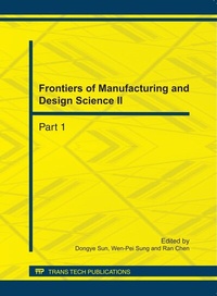 Enlarge image Cover: Frontiers of Manufacturing and Design Science II - Trans Tech