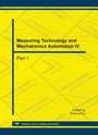 Cover: Measuring Technology and Mechatronics Automation IV - Trans Tech