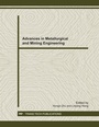 Cover: Advances in Metallurgical and Mining Engineering - Trans Tech Publications Ltd