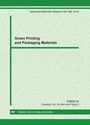 Cover: Green Printing and Packaging Materials - Trans Tech Publications Ltd
