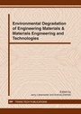 Cover: Environmental Degradation of Engineering Materials & Materials Engineering and Technologies - Trans Tech Publications Ltd