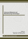 Cover: Advanced Materials and Manufacturing Technology I - Trans Tech Publications Ltd