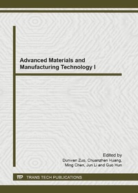 Enlarge image Cover: Advanced Materials and Manufacturing Technology I - Trans Tech Publications Ltd