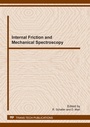 Cover: Internal Friction and Mechanical Spectroscopy - Trans Tech Publications Ltd