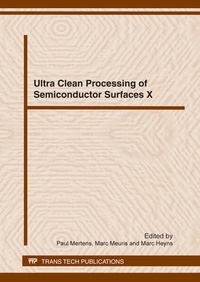 Enlarge image Cover: Ultra Clean Processing of Semiconductor Surfaces X - Trans Tech Publications Ltd