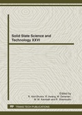 Cover: Solid State Science and Technology XXVI - Trans Tech Publications Ltd
