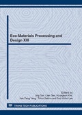 Cover: Eco-Materials Processing and Design XIII - Trans Tech Publications Ltd