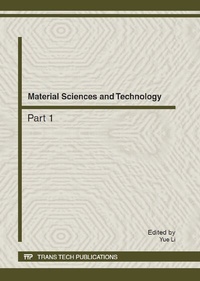 Enlarge image Cover: Material Sciences and Technology - Trans Tech