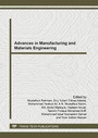 Cover: Advances in Manufacturing and Materials Engineering (ICAMME) - Trans Tech Publications Ltd