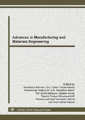 Cover: Advances in Manufacturing and Materials Engineering (ICAMME) - Trans Tech Publications Ltd