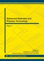 Cover: Advanced Materials and Process Technology - Trans Tech