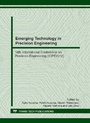 Cover: Emerging Technology in Precision Engineering XIV - Trans Tech Publications Ltd