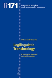 Abbildung von: Legilinguistic Translatology - Peter Lang Verlag