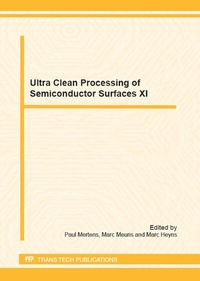 Enlarge image Cover: Ultra Clean Processing of Semiconductor Surfaces XI - Trans Tech Publications Ltd