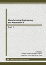 Cover: Manufacturing Engineering and Automation II - Trans Tech