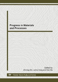 Enlarge image Cover: Progress in Materials and Processes - Trans Tech Publications Ltd