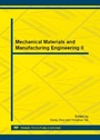 Cover: Mechanical Materials and Manufacturing Engineering II - Trans Tech Publications Ltd