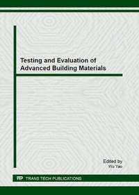 Enlarge image Cover: Testing and Evaluation of Advanced Building Materials - Trans Tech Publications Ltd