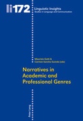 Cover: Narratives in Academic and Professional Genres - Peter Lang Verlag