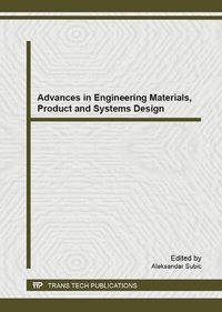 Enlarge image Cover: Advances in Engineering Materials, Product and Systems Design - Trans Tech Publications Ltd