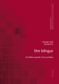 Cover: Etre bilingue - Peter Lang Verlag