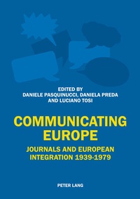 Enlarge image Cover: Communicating Europe - Peter Lang Verlag